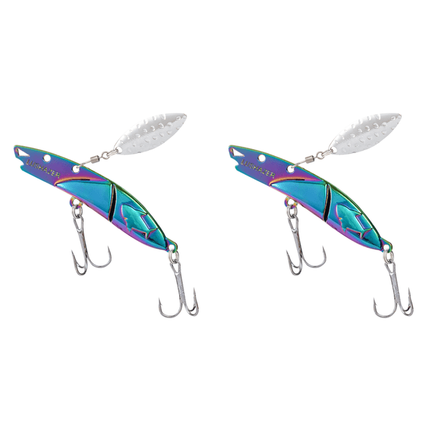 Señuelos Giratorios Con Manivela Lentejuelas Giratorias 360 grados para Pesca (multicolor)