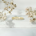 thumbnail image 4 of Rosec Jewels Lab Created Diamond Eternity Ring - EF-VS Quality Half Eternity Bezel Set Ring for Valentines Day, 10K Yellow Gold, US 5.50, 4 of 9