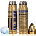 thumbnail image 1 of Vaso Limima Police Officer Back The Blue de acero inoxidable de 500 ml, 1 of 7