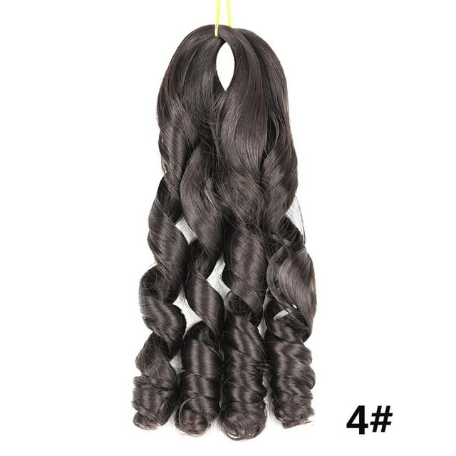 Perruque Grande Boucle Perruque Grosse Tresse Ondulée Lot de Réception de Cheveux Doubles Extensions, Perruque pour Femmes