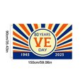 thumbnail image 3 of Victoria 80 Años en Europa Flag Ve Day Anniversary (Estilo I), 3 of 9