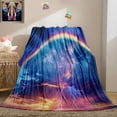 thumbnail image 2 of Lightning Bolt Blanket - Lightning Bolt Throw Blanket Lightning Bolt Gift Blanket for Girls Lightning Blanket for Adults Kids Lightning Fleece Blanket Camping, 60" x 50", 2 of 6