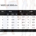 thumbnail image 3 of Women's Vertical Striped Palazzo Pants Smocked High Waist Wide Leg Trousers Casual Loose Cropped Slacks with Pockets 3/4 Length, 3 of 4