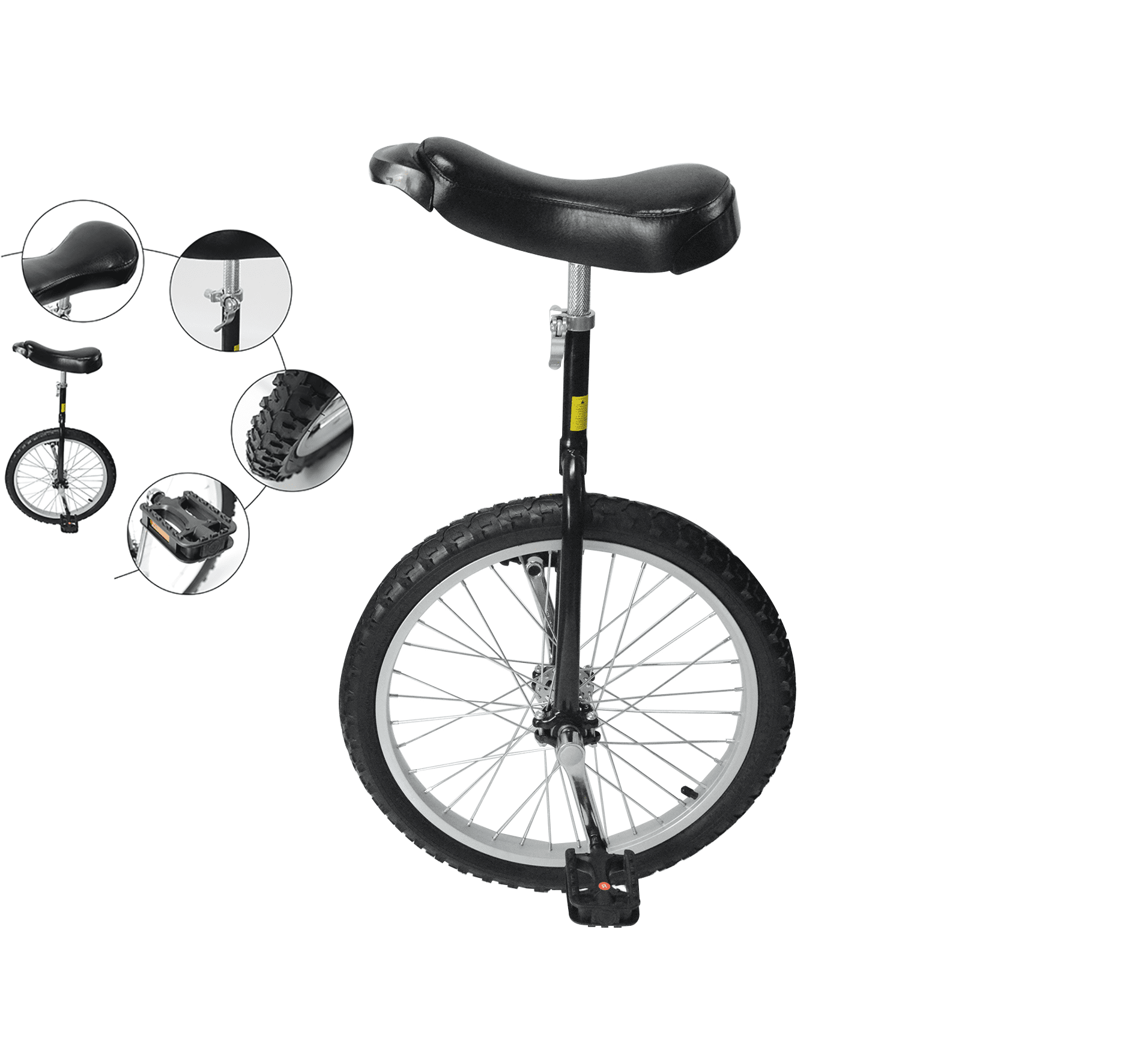 Nisorpa 20" Wheel Unicycle One Wheel Cycling, Exercise Sports Fitness