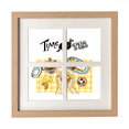 thumbnail image 1 of Time for tea Biscuits Chocolate Frame Wall Tabletop Display 4 Openings Picture, 1 of 3