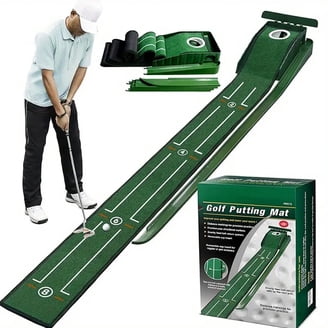 Perfect Practice Indoor Golf Putting Green, 8' Compact, Crystal