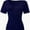 Navy blue, variant on Women Sexy Deep V Neck Casual Tops