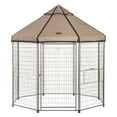 thumbnail image 1 of Advantek 8 Pieds Portable Intérieur Extérieur Galvanisé Animal de Compagnie et Chien Gazebo, 1 of 6