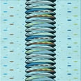 thumbnail image 1 of Ahgly Company Machine Washable Indoor Square Transitional Seafoam Green Area Rugs, 5' Square, 1 of 7