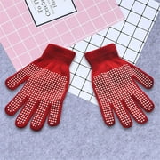 Follure Sport Watch New Winter Warm Magic-Stretch  Glove Kids Size Colorful Set Knit Gloves Red Free Size