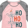 thumbnail image 3 of Disney Winnie The Pooh - Tigger Christmas Ho Ho Ho - Toddler & Youth Girls Raglan Graphic T-Shirt, 3 of 5