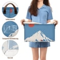 thumbnail image 5 of Yayeee Foldable Storage Basket for Shelves with Handles Waterproof Cloth Bins, Snow Mountain, 5 of 7