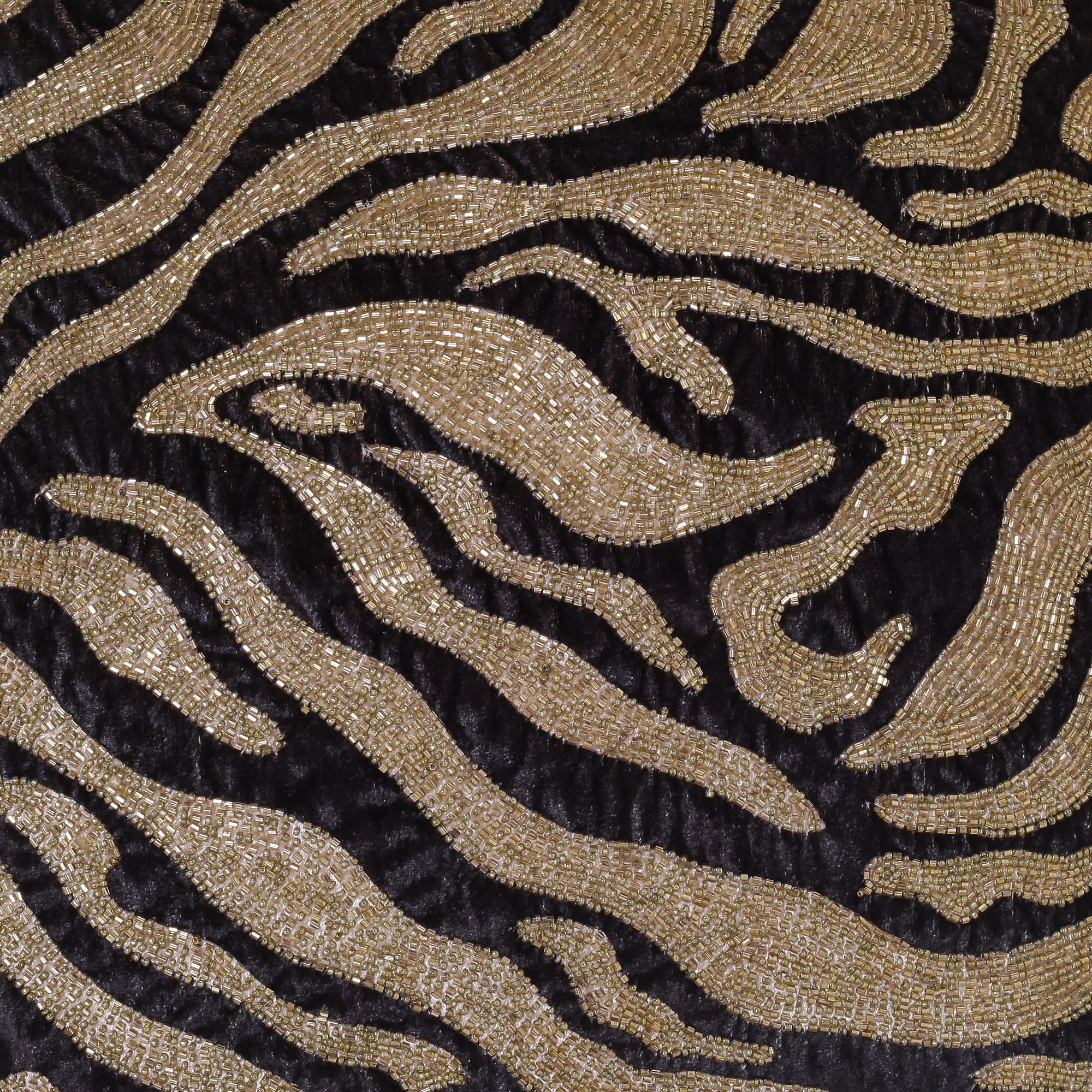 Harlow Hill Demi 20" x 20" Gold/Black Abstract Polyester Adult Decorative Throw Pillow Cover