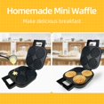 thumbnail image 5 of Aoruru Wafflera belga antiadherente con luz indicadora, 1300 W, 4 rebanadas, 5 of 5