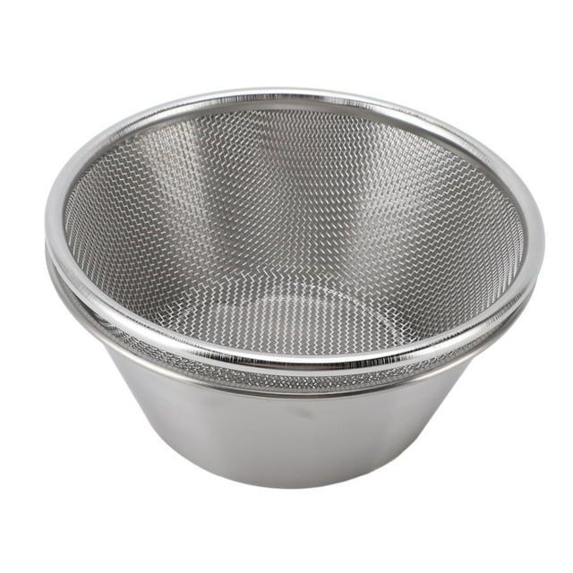 Colador De Acero Inoxidable 304 Con Tazón Para Mezclar Colador Microporoso Para Lavar Arroz, Pasta, Granos, Uso En Cocina, Duradero, Resistente A La Oxidación