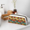 thumbnail image 7 of Uemuo Colorful Hawaii Palms Printed Leather Pencil Case, Pencil Pouch, Portable Pencil Bag, Pen Case for& Office, 7 of 7