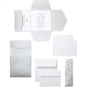 Wilton Silver Square Invite Kit, 25 Count