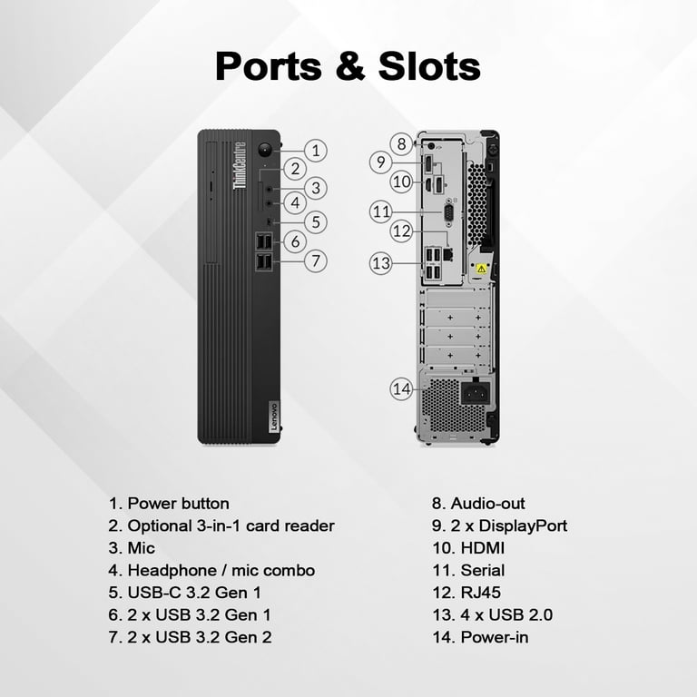 Lenovo ThinkCentre Business SFF Desktop, AMD Ryzen 5 Pro