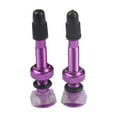 thumbnail image 3 of 2 piezas de neumáticos sin cámara de bicicleta de aluminio de 40mm válvulas Presta extraíbles universales Púrpura Sharpla Válvulas Bike Presta, 3 of 8