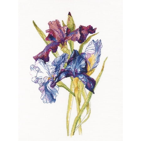 UPC: 4743348403503 | Irises rainbow M580 Counted Cross Stitch Kit