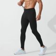 thumbnail image 6 of Athletic Pants for Men High Waisted Compression Shapewear Leggings Trousers Mens Casual Solid Stretchy Slim Quick-Drying Yoga Running Pant, 6 of 8