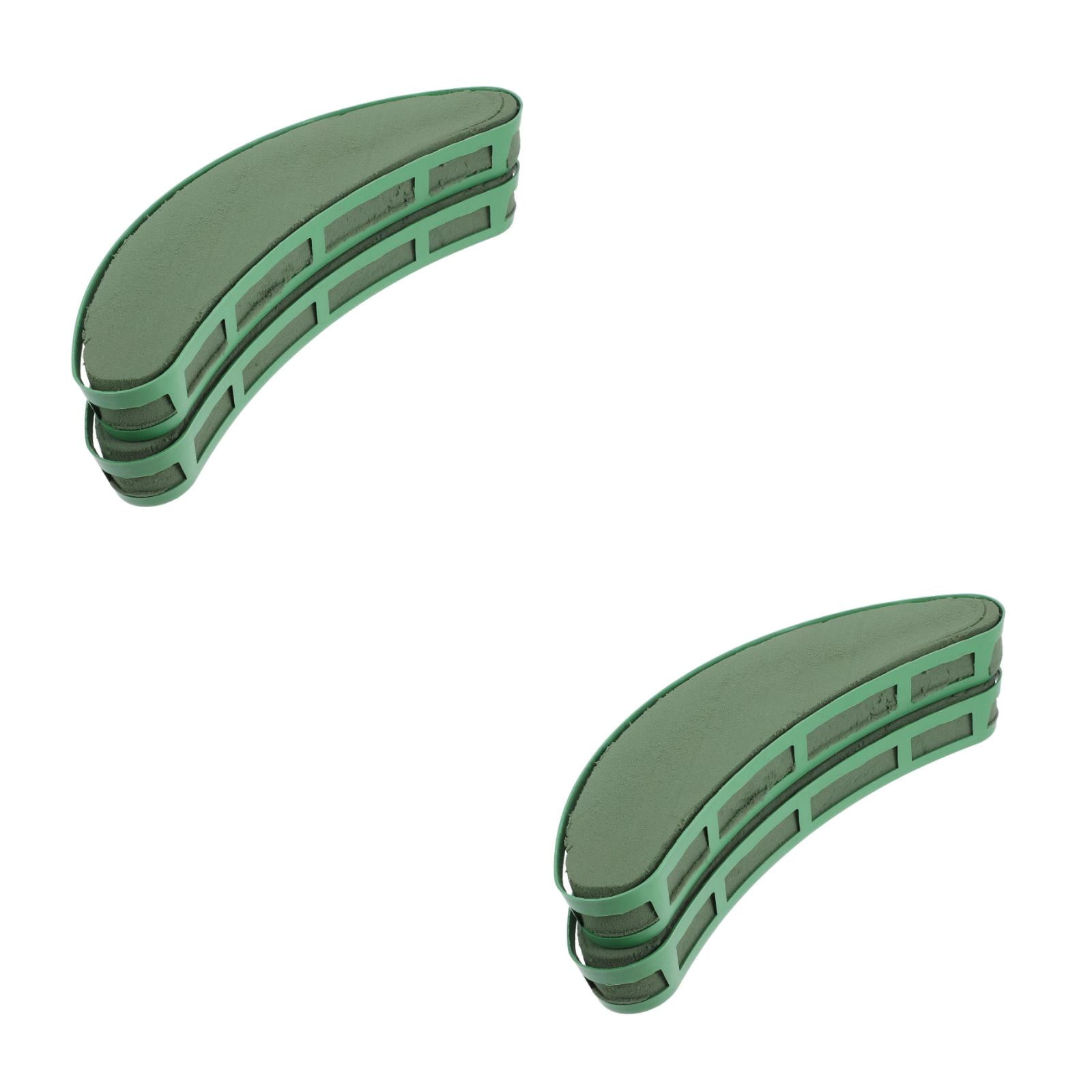 Masteelf 2pcs Floral Cage For Artificial Flowers Crescent Shaped Floral Foam For Wedding Centerpiece Flower Arrangement Base Floral Arrangement Supplies