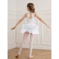 thumbnail image 2 of DPOIS Kids Girls Sleeveless Ballet Tutu Dress Lyrical Dance Performance Costume White 10, 2 of 7