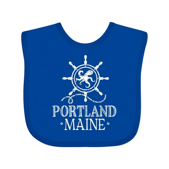 Inktastic Portland Maine Vacation Boys or Girls Baby Bib