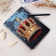 thumbnail image 4 of Spiral Notebook,Double-Wire Spiral College Lined Journal Notebook for Study and Notes,100 Pages,5.71x 8.26 in - Crown Mural on a Brick Wall, 4 of 7