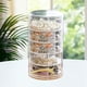 thumbnail image 4 of Cajón del organizador de sobremesa de plástico blanco | Caja de almacenamiento multifuncional con compartimentos ajustables para oficina en casa, joyería, cosméticos, papelería | Base, 4 of 6