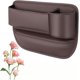 thumbnail image 1 of Mylanci Bolsa de cuero para portavasos de coche, caja de almacenamiento para asiento de coche con portavasos, organizador de relleno para huecos de asiento de coche, bolsa de cuero para huecos de coch, 1 of 7