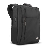 CODi Magna 17.3 Laptop Backpack – Unbreakable Zippers, USB Charging Port, Padded Laptop & Tablet Compartments, Black