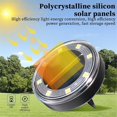 thumbnail image 5 of Solar Ground Lights IP68 Waterproof Solar Powered Disk Lights Outdoor Landscape Light for Patio Yard Pathway White Light, 5 of 5