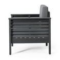 thumbnail image 6 of Michelle Acacia Wood Outdoor Club Chairs with Cushions, Dark Gray, 6 of 7