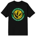 thumbnail image 1 of Power Rangers Might Morphin Green Power Ranger Logo Black T-Shirt, 1 of 2