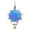 Color:Blue, variant on Colorful Hanging Bird Toy Chewable Rubber Ball Parrots Chewing Toy For Parrots Cage Enrichment and Entertainment