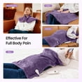 thumbnail image 3 of RENPHO "24x37" Shoulder Heating Pad for Back Pain Relief, Electric Large Heating Pad for Neck & Wrap with 6 Heat Settings & Auto Shut-Off, Birthday Gifts for Women Men, Purple, 3 of 12