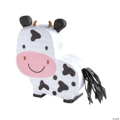 Fun Express Cow Farm Animal Multi-color Asymmetrical Birthday Pinata, 6' x 17.25'