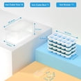 thumbnail image 5 of Cnshop 4-Pack Silicone Ice Cube Tray Set with Lid, Bin & Scoop, Stackable Freezer Ice Cube Trays with Storage Container, 5 of 10