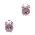 thumbnail image 1 of Matsuzay Reloj despertador de Metal de 3 pulgadas con campana doble, escritorio para el hogar, oficina, dormitorio silencioso para niñas, Type1 NO1, 1 of 6