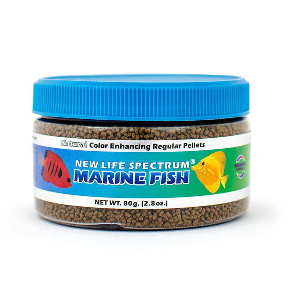 New Life Spectrum Marine Fish Food Pellets, Regular (11.5mm), 2.8 oz