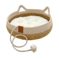thumbnail image 1 of Cat Bed Cat Scratching Board Breathable Durable Comfortable Woven Cat Scratching M White, 1 of 7