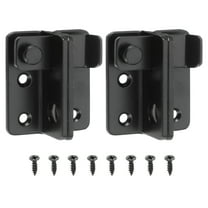 Uxcell 2Pack 62mm Stainless Steel Flip Gate Latch Door Slide Bolt Left Open, Black