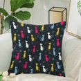 thumbnail image 2 of MKHERT Cute Color Cats Pillow Covers Pillowcase Throw Pillows 18x18 inch, 2 of 2