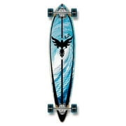 Yocaher Punked Graphic Pintail Complete Longboard Skateboard, Tsunami, 40 x 9-Inch