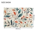 thumbnail image 4 of Yayeee Bath Rug for Bathroom Floor Non Slip Rectangle Fluffy Soft Absorbent Mat, 16"x24", Beige Whimsical Leaves, 4 of 7