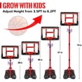 thumbnail image 3 of Canasta de baloncesto GMAOPHY Kids, altura ajustable de 1,1 a 1,9 m, con 3 pelotas, 3 of 7