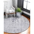 thumbnail image 1 of Unique Loom 3143239 3 ft. 3 in. x 3 ft. 3 in. Bushwick Brighton Round Rug, Gray, 1 of 1