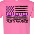thumbnail image 4 of Inktastic Epilepsy Awareness Purple Ribbons and Flag T-Shirt, 4 of 5