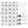 thumbnail image 2 of 2 Pcs Pioneer Flower Floral Print Pattern Kitchen Towels, Funny Microfiber Dish Towel Set, 18" X 26" Tea Towels, 2 of 6